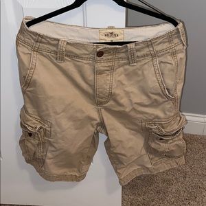 Men’s Hollister Cargo Shorts Light Khaki Size 32